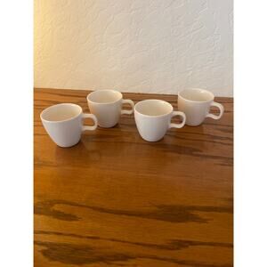 Vintage 2004 Set of 4 Starbucks, espresso, mugs cream color